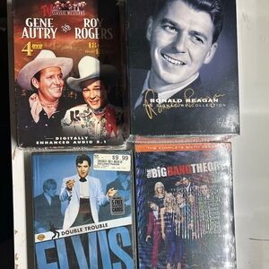 Factory Sealed DVD Lot Elvis Big Bang Reagan Gene Autry Roy Rogers
